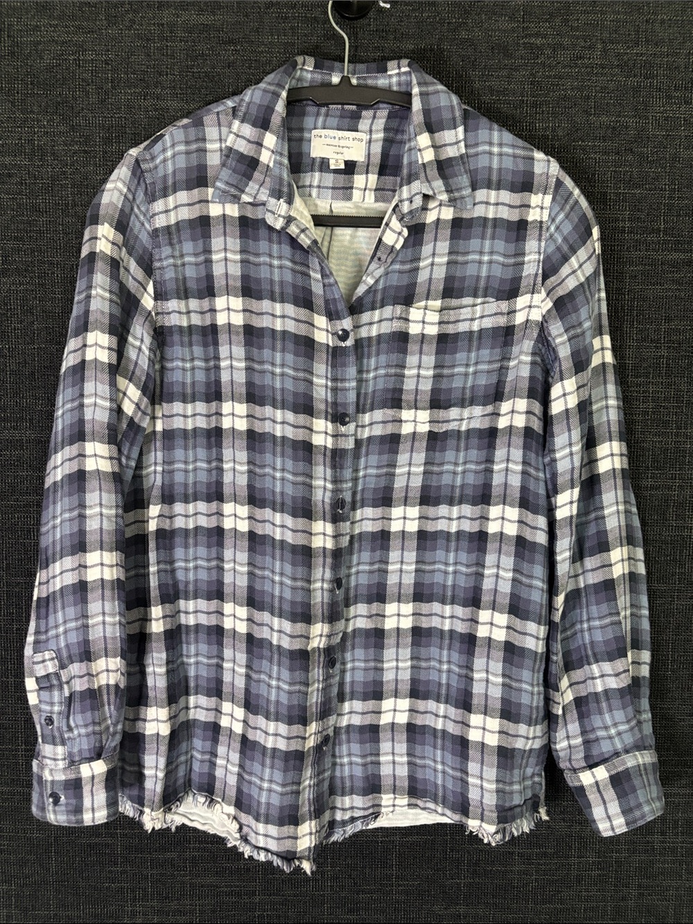 The Blue Shirt Shop Mercer & Spring Blue Plaid Button-Down